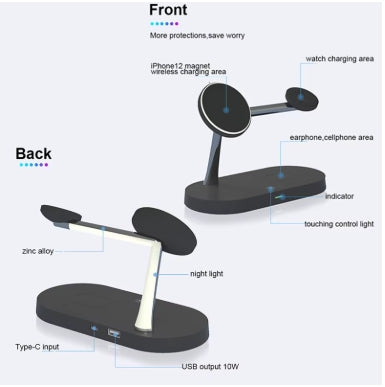 3-in-1 Wireless Charging Station – iPhone, Apple Watch & Air Pods